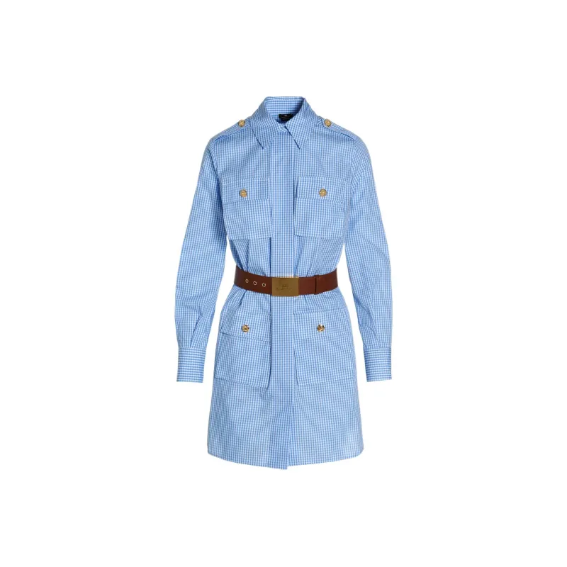 Elisabetta Franchi SS22 Other Cropped Dress Blue-0
