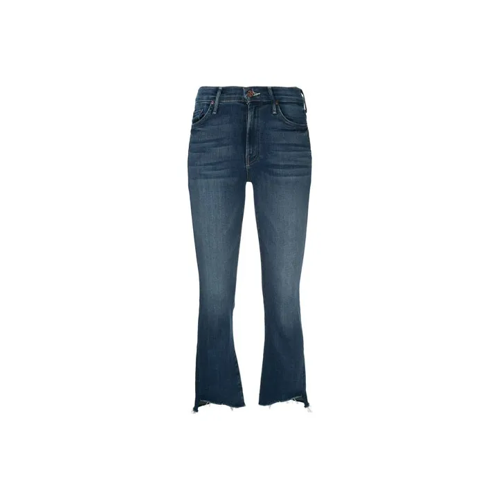 MOTHER Mid-rise Cropped Jeans-0