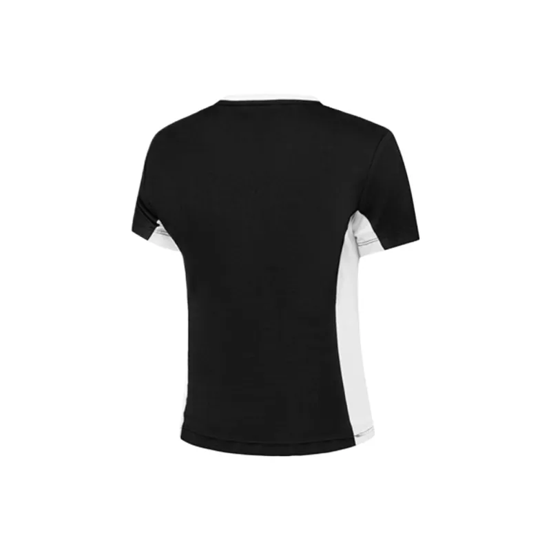 QIAODAN Sports Life Collection T Shirt Women's Black/Jordan White-1