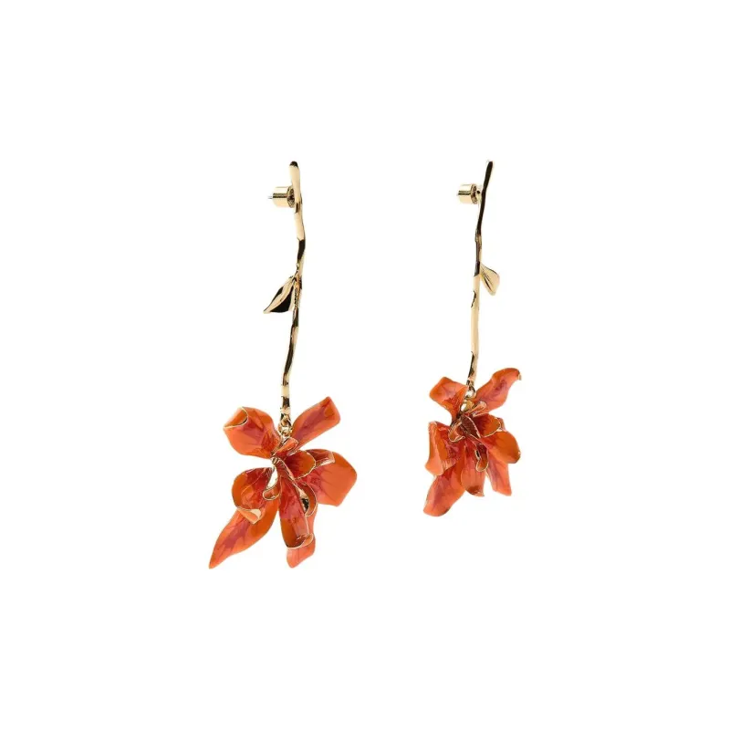 ZARA Metal Earrings Women's Gold-1