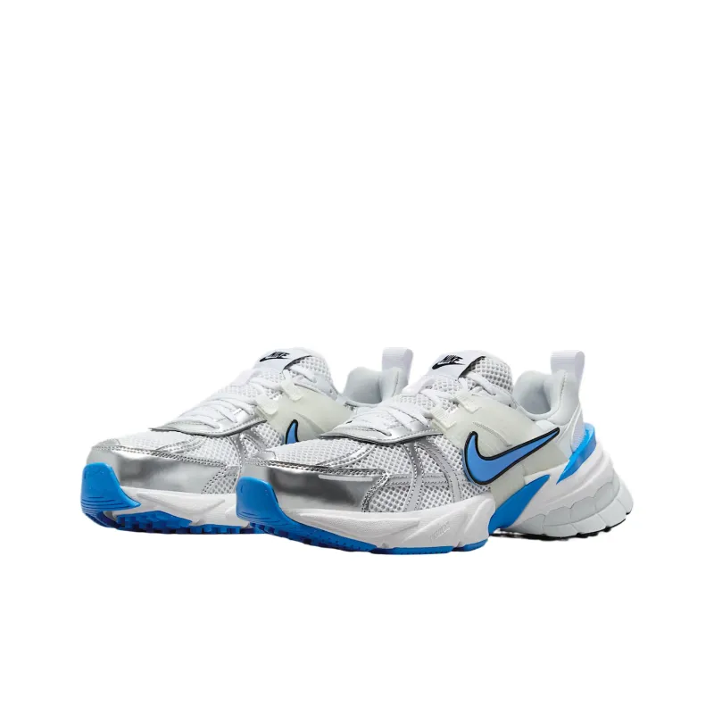 Nike V2K Run Low Top Running Shoes Women's Silver Blue-2