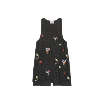 GANNI Sleeveless Dresses Women's Black