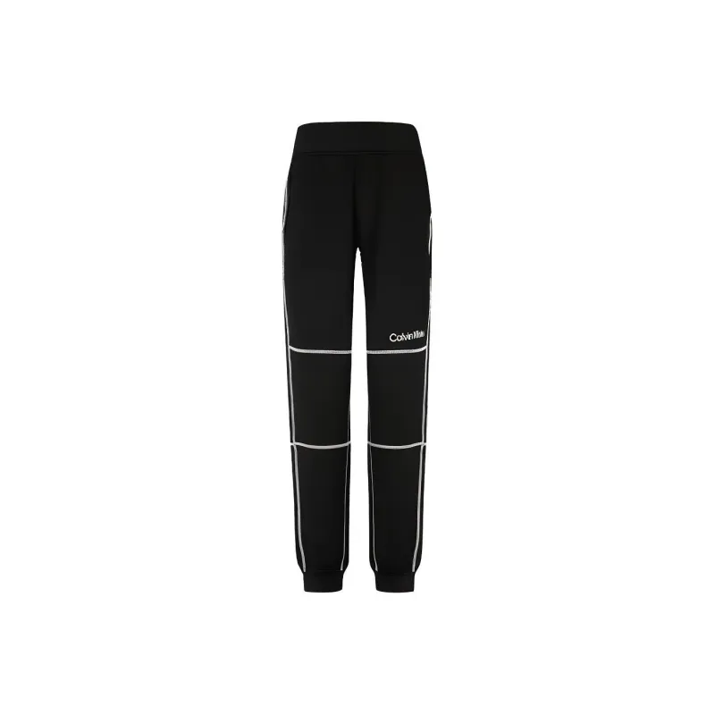 CALVIN KLEIN Knitted Sports Pants Women's Space Black-0