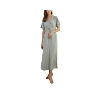 HUBBISH Short-Sleeved Dresses Women's Light Green
