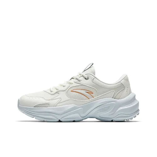 Anta Little Millennium Slip Resistant And Breathable Low Top Casual Shoes Women's White