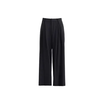 ZAZN Casual Pants Women's Black Includes Leather Belts