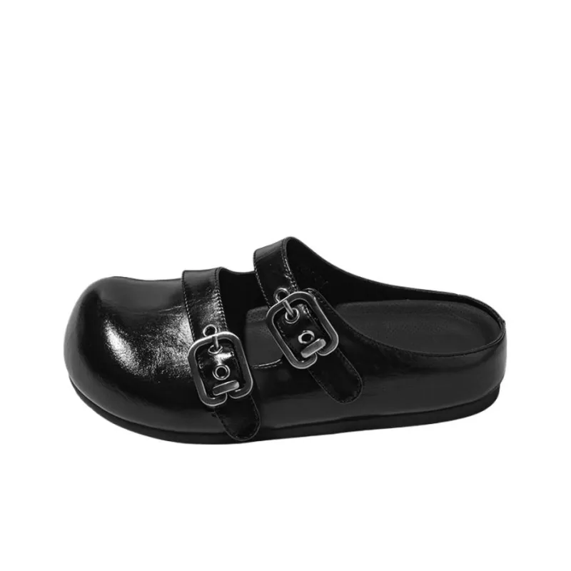 POOQ Rubber Sole Abrasion Resistant Closed Toe Slippers Women's-0
