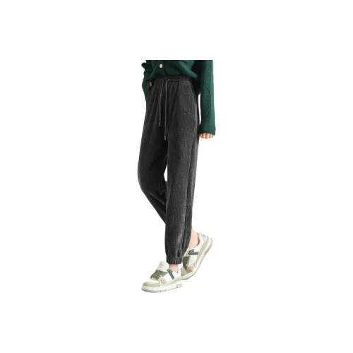 Ya Sheep People Casual Pants Women's Dark Gray Tall Suitable For Height 164 Cm And Above