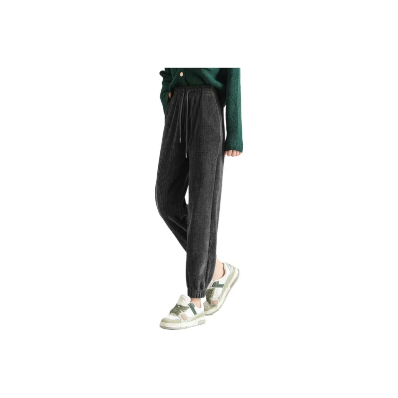 Ya Sheep People Casual Pants Women's Dark Gray Tall Height 164 Cm And Above-0