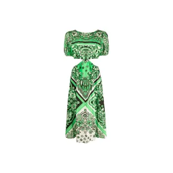RED VALENTINO SS23 Short Sleeved Dresses Women's Green