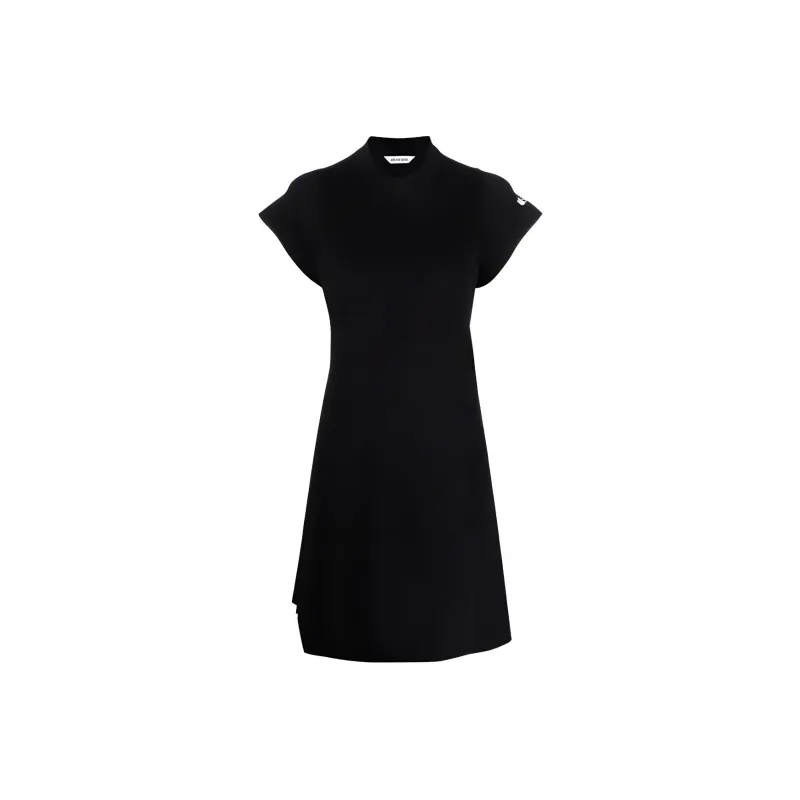 Balenciaga SS22 Short Sleeved Dress Women's Black-0