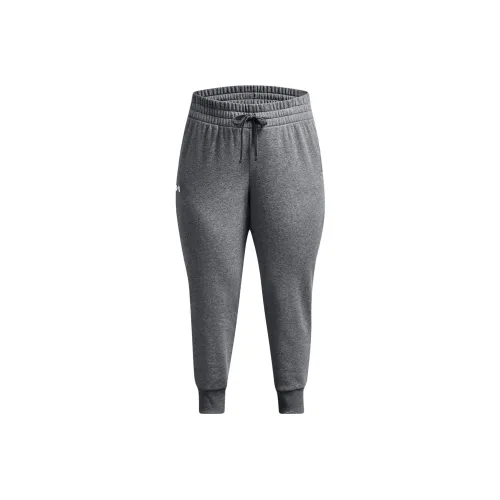 Under Armour Rival Fleece Joggers Knitted Sports Pants Women's Gray