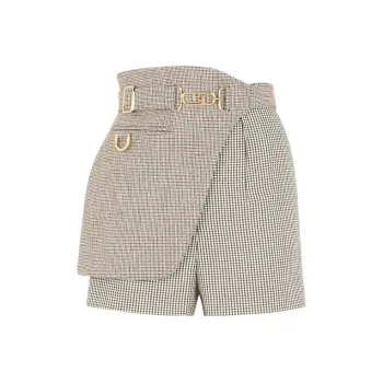 FENDI FW22 Casual Shorts Women's Khaki