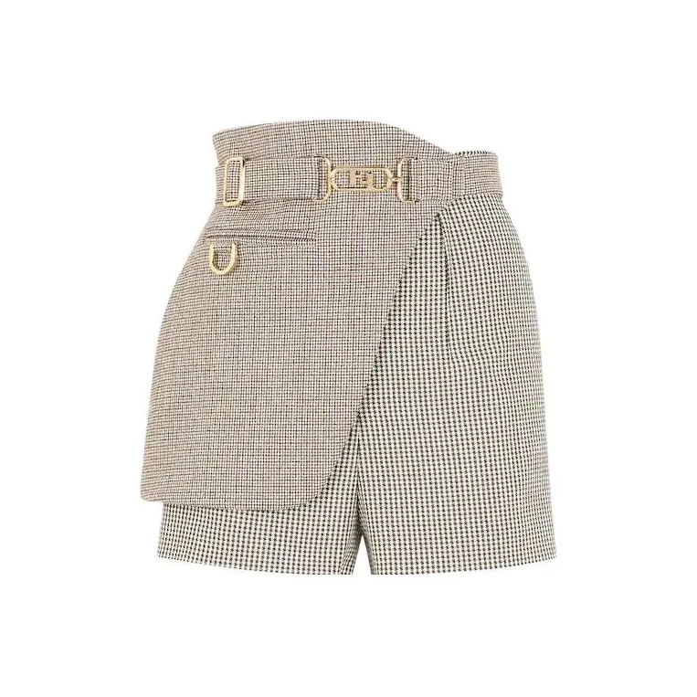 FENDI FW22 Casual Shorts Women's Khaki-0