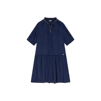 DKNY SS24 Short Sleeved Dress Women's Navy Blue