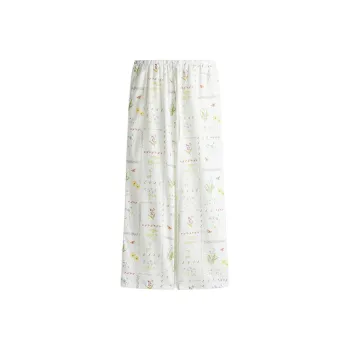 H&M Casual Pants Women's Cream/Floral