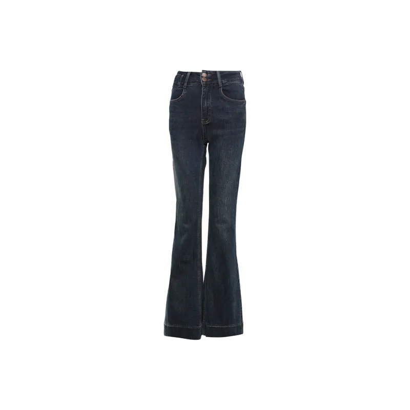 DPLAY Jeans Women's Dark Denim Blue-0