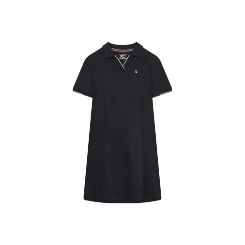FILA Short Sleeved Dresses Women's Navy Blue
