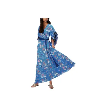 DVF Diane Von Furstenberg Gary Wrap Maxi Dress