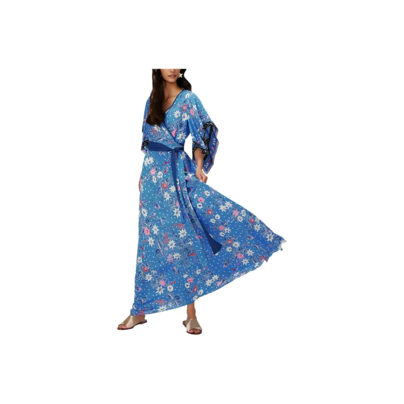 DVF Diane Von Furstenberg Gary Wrap Maxi Dress-0