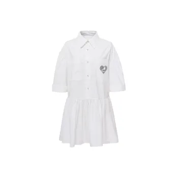 D'zzit Short-Sleeved Dresses Women's White