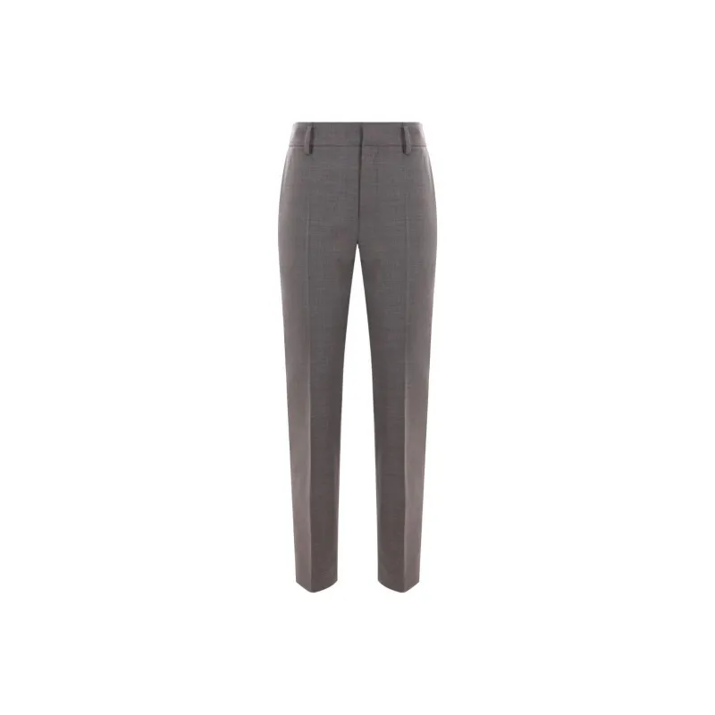 Brunello Cucinelli Mélange effect Tailored Trousers-0