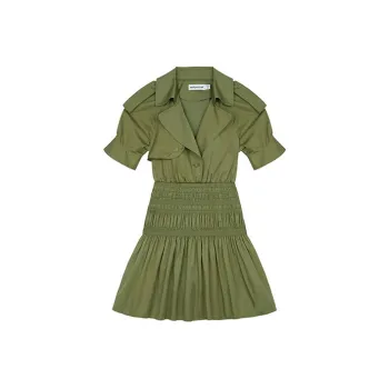 Self portrait Short Sleeved Dresses Women's Green