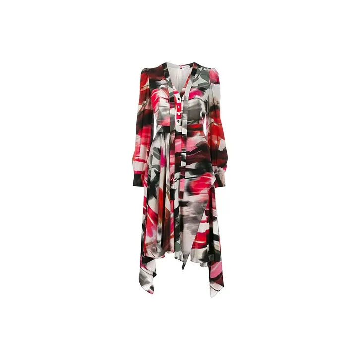 Alexander McQueen Abstract Print Shirt Dress-0