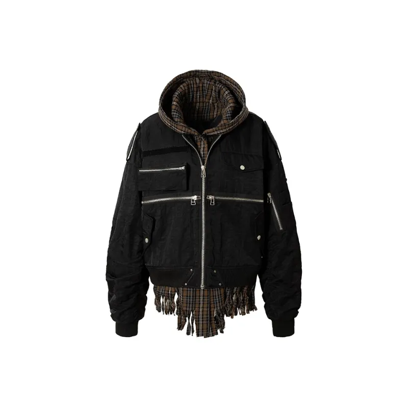 BE ALL KABUTO Puffer Jacket Unisex Black-0
