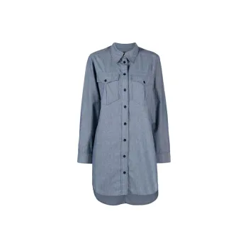 ISABEL MARANT Bridget Chambray Buttoned Shirt Dress