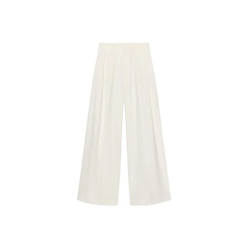 ZARA Casual Pants Women's Raw White-0