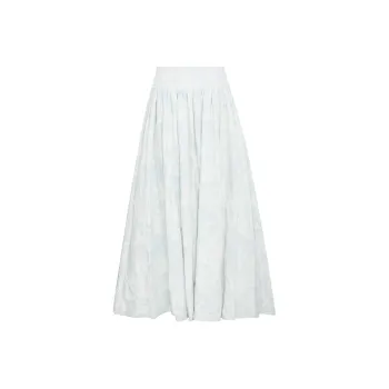 Zimmermann Denim Long Skirts Women's Light Blue