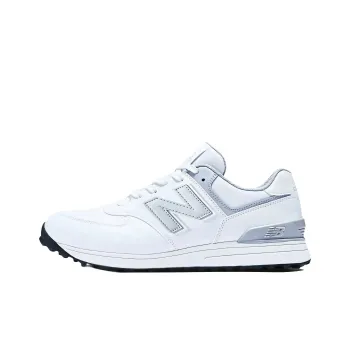 New Balance NB 574 V3 Low Top Golf Shoes Unisex White 2E Width
