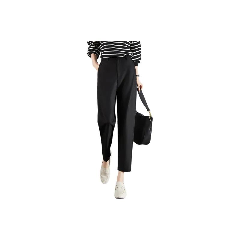 Mo Han Yi Mei Casual Pants Women's Black-0
