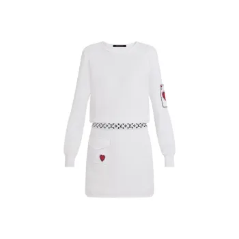 LOUIS VUITTON New Quarterly Products Of LV Long-Sleeved Dresses Women's White