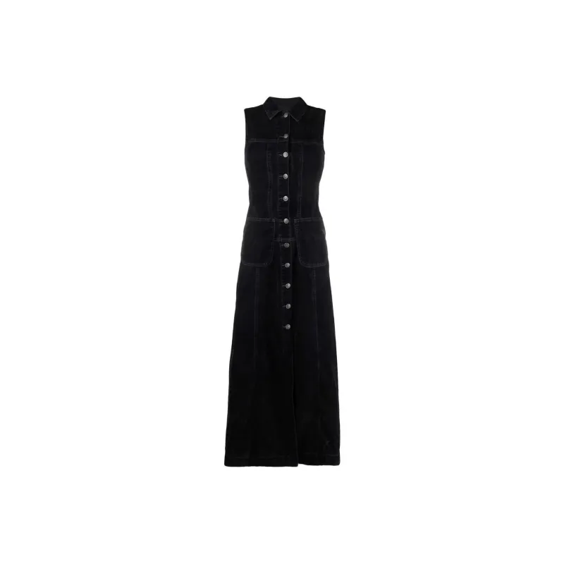 DIESEL Sleeveless Dresses Women's Black-0