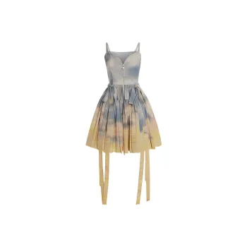 Balenciaga Sleeveless Dress Women's Yellow