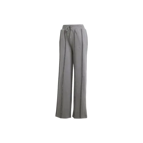 Adidas Originals DISTRESSED SWEAT PANTS Knitted Sports Pants Women's Gray