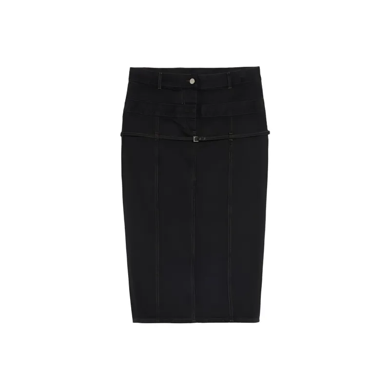 Jacquemus La Jupe De Nimes Criollo 'Light Blue/Tabac'-8