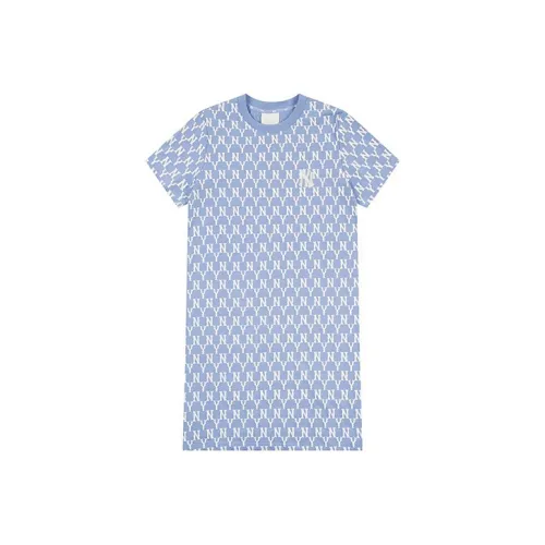 MLB Short Sleeved Dresses Women's Sky Blue