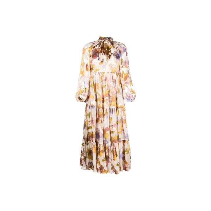 Zimmermann Long-Sleeved Dresses Women's Beige-0