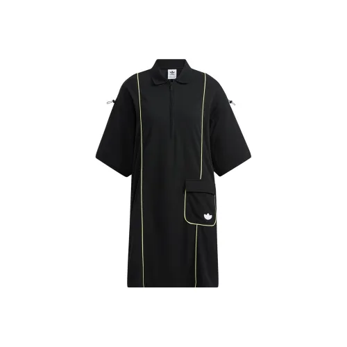 Adidas Originals Short Sleeved Dresses Women
s Black