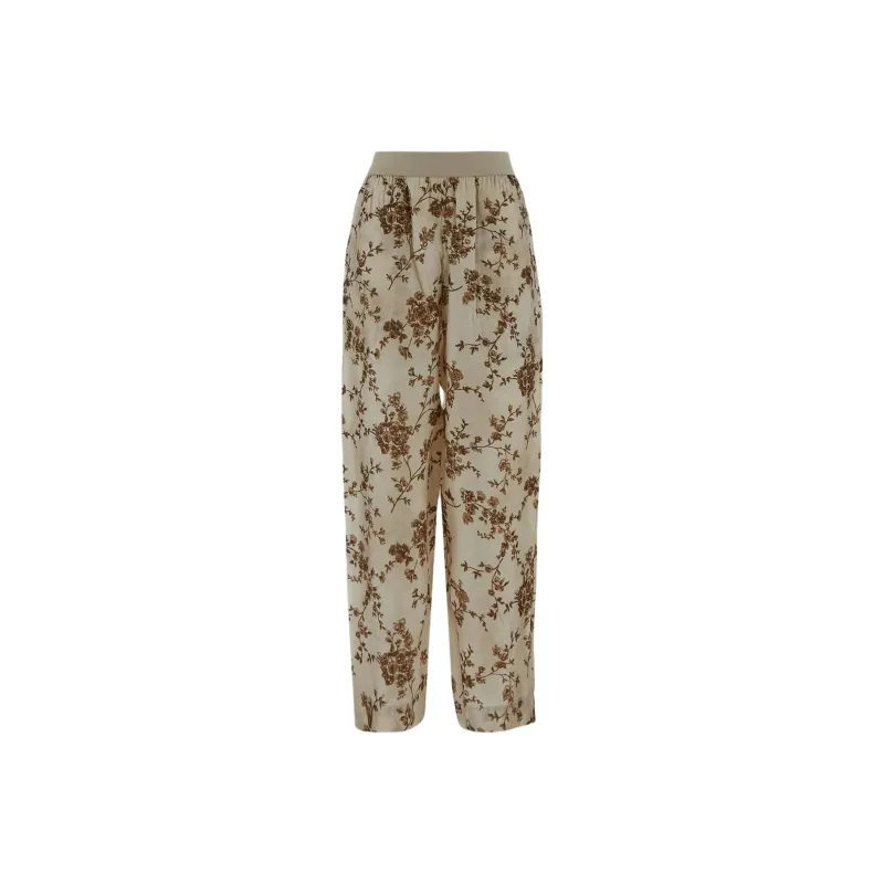 UMA WANG Floral print Trousers-0