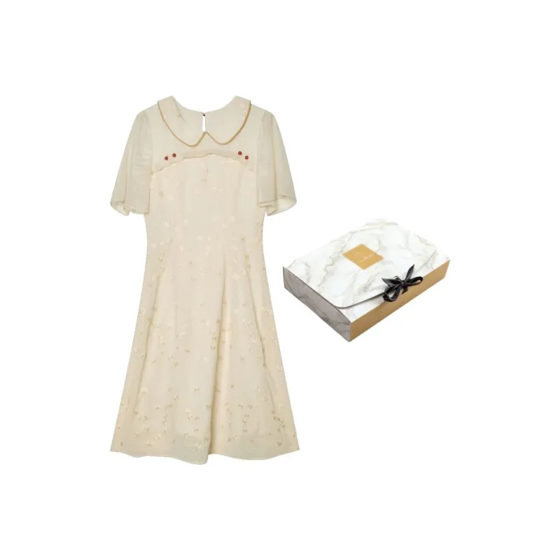 ANNECHEN Short Sleeved Dresses Women's-2