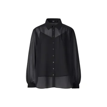 UNIQLO Shirt Matching Set Women's Black