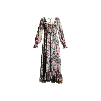 Cinq A Sept Leigh Floral print Ruffle Maxi Dress