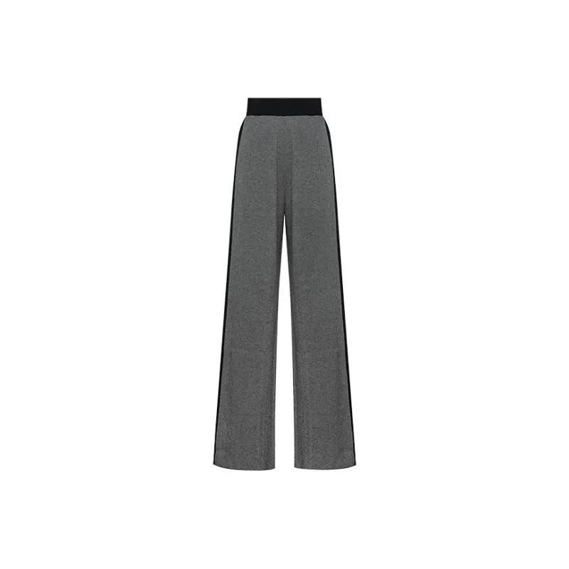 MEIYANG Casual Pants Women's Black/White-0