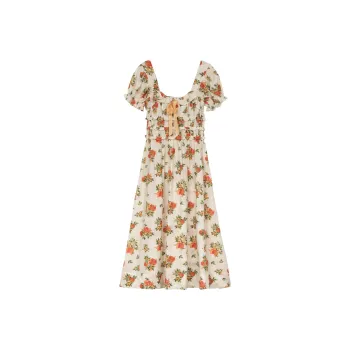 DOEN Clarinet Floral-print Midi Dress