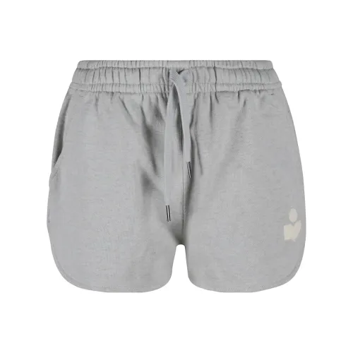 ISABEL MARANT Logo Printed Drawstring Track Shorts