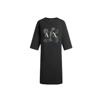 ARMANI EXCHANGE Short Sleeved Dresses Women's Black
